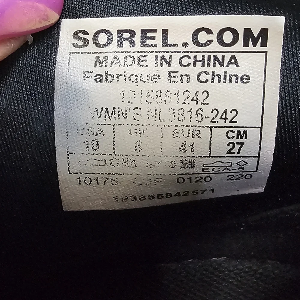Sorel Wedge Ankle Booties-Size 10 - Picture 8 of 9